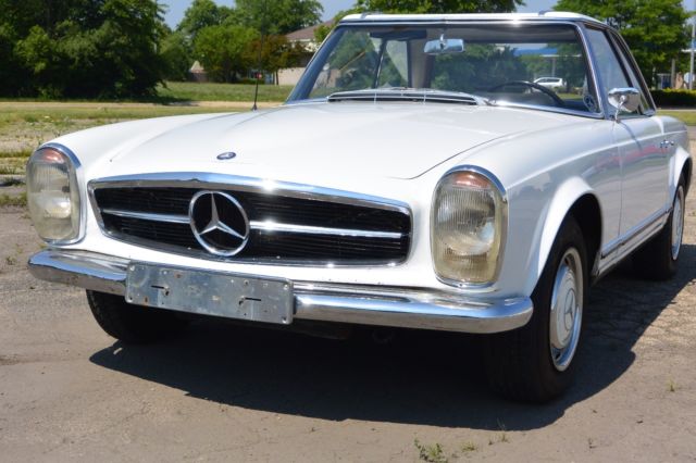mercedes benz 230 sl 1965 barn find hard top and soft auto 4 speed very solid!