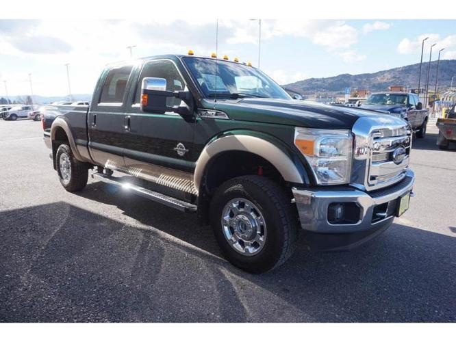 2013 ford f-350 super duty lariat 4x4 lariat 4dr crew cab 8 ft. lb srw pickup for sale in butte, montana