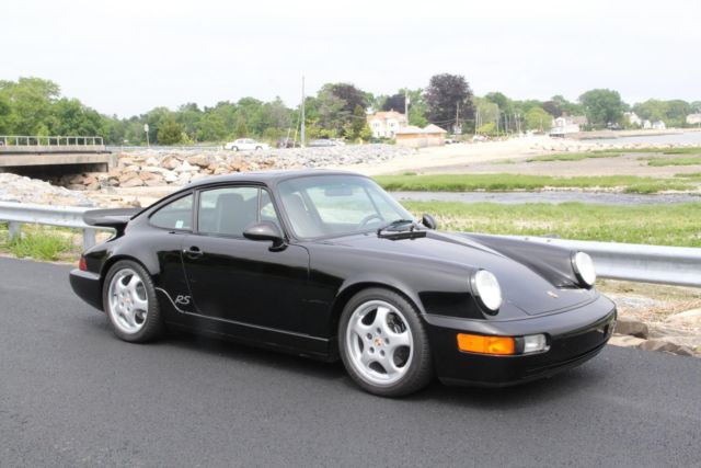 1993 porsche 911 carrera rs america 54910 miles black coupe targa flat 6 cylinde
