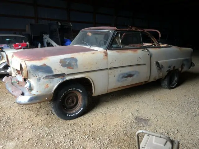 1952 ford sunliner convertible project, oklahoma car, good patina, fairly solid