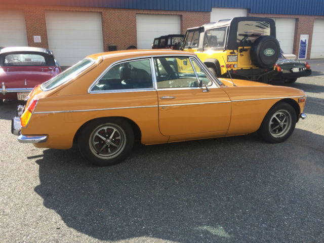 1972 mgb gt nice original driver orange classic mg