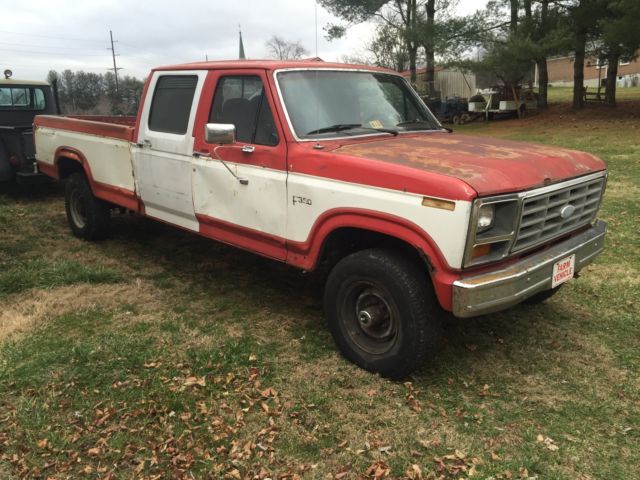 1984 f-350 crew cab long bed 4x4 manual trans 460, new motor