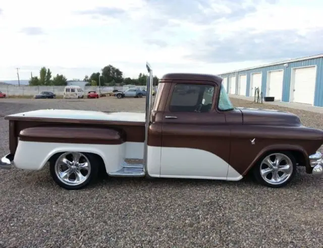 restomod 1956 gmc series 100 pickup truck chevy 350/700r corvette ps pb ac