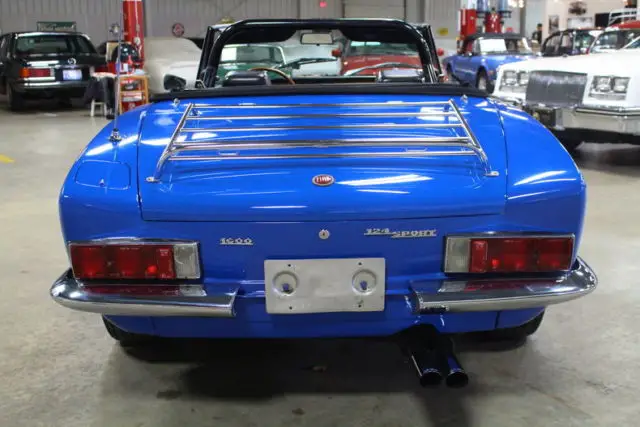 1972 fiat spider 88438 miles blue convertible 4 cyl 4 speed manual