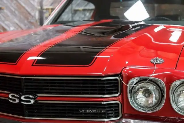 70 454/450 built ls6 cranberry red black vinyl