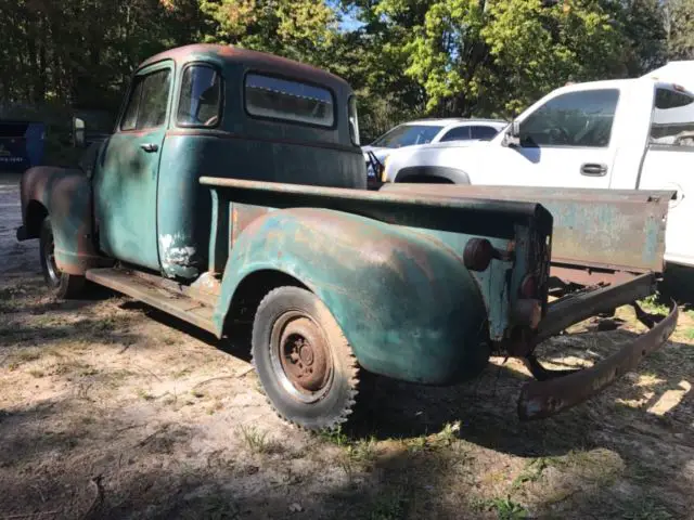 1953 chevrolet truck 3100 5 window cab short box rat rod project 1947 -1955