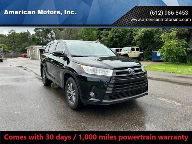 2018 toyota highlander hybrid xle