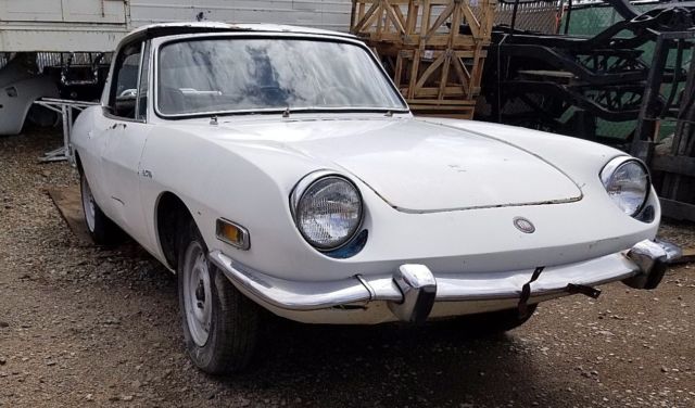 1971 fiat 850 tc spider convertible-long time sitter- has rust- great project