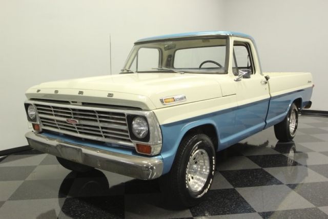 1969 ford f-100 longbed pickup truck 390 v8 3 speed manual classic vintage colle