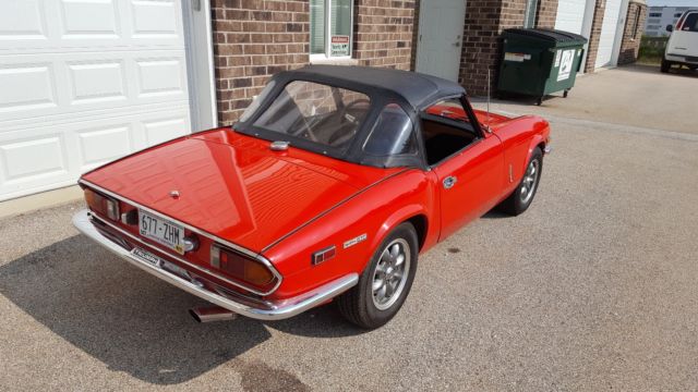 1973 triumph spitfire 1500 convertible with new paint, clutch, transmission, etc