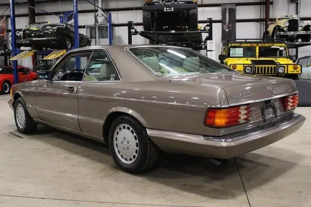 1990 mercedes-benz 560sec 42676 miles desert taupe sedan 5.5 liter v8 4 speed a