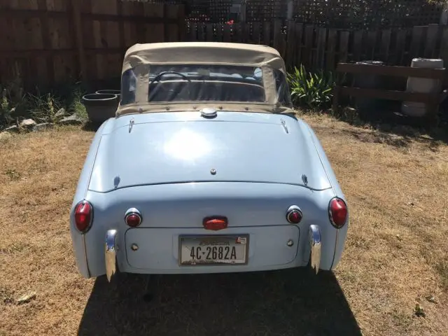 1957 triumph tr3 blue rwd manual roadster