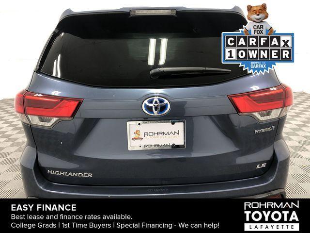 2019 toyota highlander hybrid le