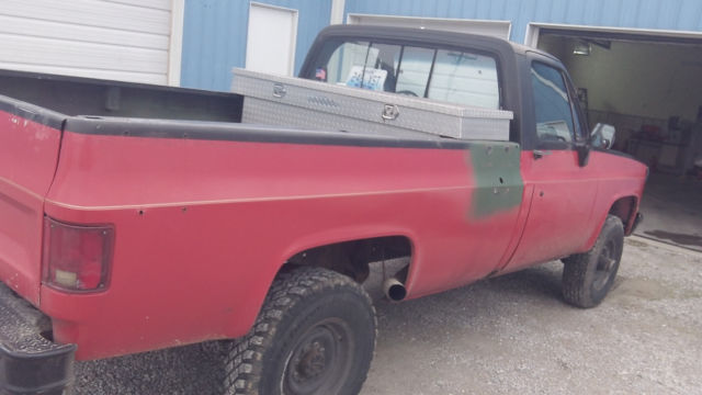 1985 chevy cucv 1 1/4 ton m1008 6.2l diesel with a turbo