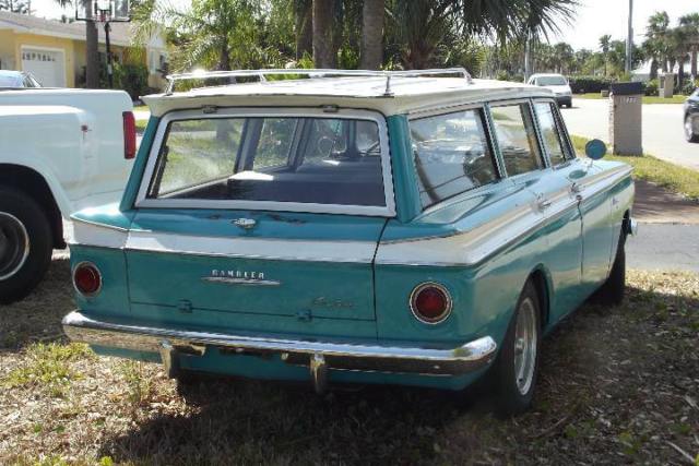 1962 amc rambler classic 6 custom station wagon "all original " turquoise"