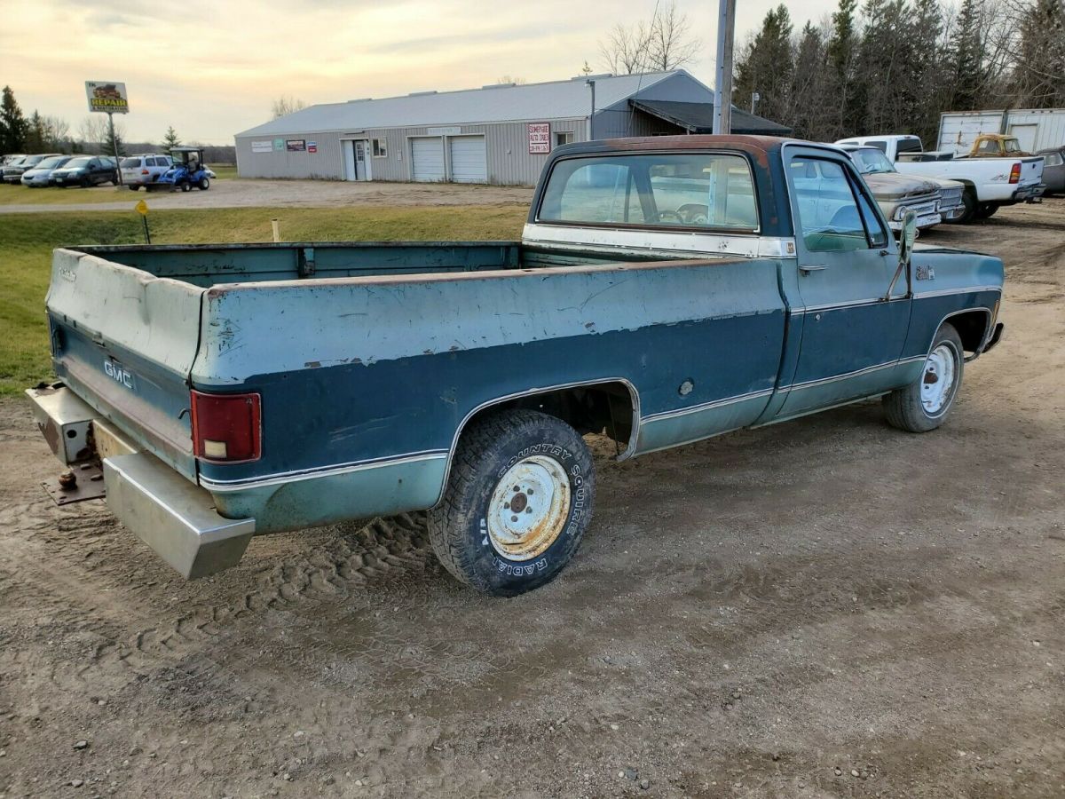 1978 gmc 15 sierra grande pickup truck c10 square body original patina v8 350