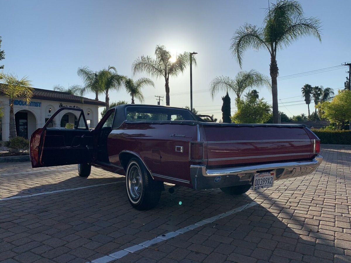 1969 chevrolet el camino red rwd automatic base