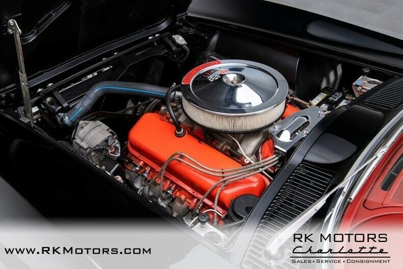 1966 chevrolet corvette 427 tuxedo black convertible 427/425hp l72 v8 4 speed ma