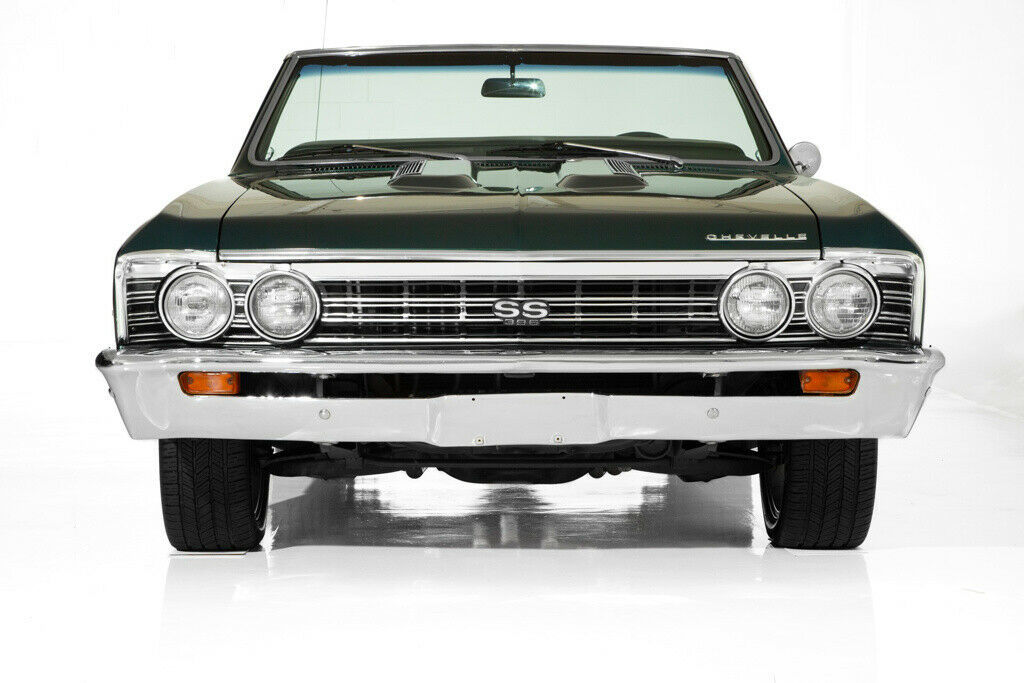 1967 chevrolet chevelle dark emerald metallic automatic convertible