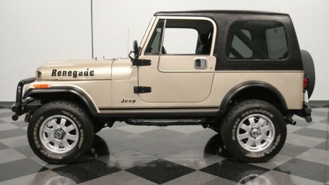 classic vintage chrome suv 4x4 cj7 258 v6 manual transmission champagne