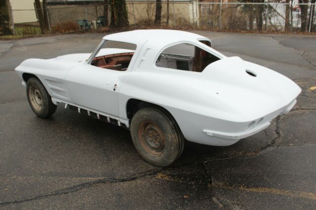 1963 chevrolet corvette split window coupe factory red with black interior