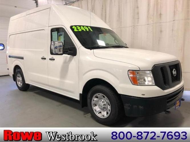 2015 nissan nv cargo 2500 hd s 4x2 2500 hd s 3dr cargo van w/high roof (v8 for sale in westbrook, maine