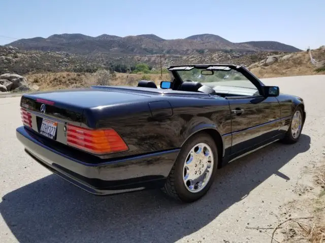 1994 mercedes benz sl600 coupe/roadster triple black with removeable hardtop