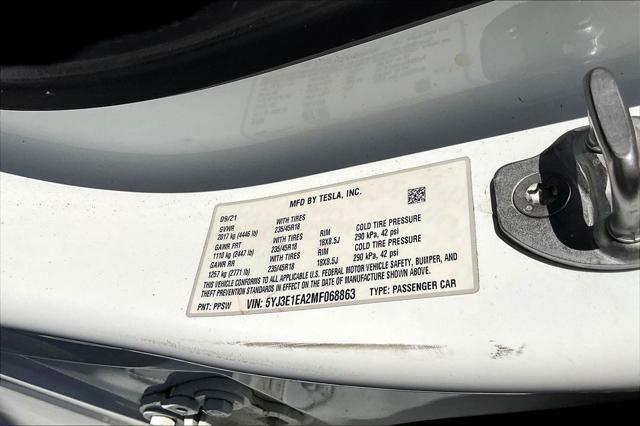 2021 tesla model 3 standard range plus