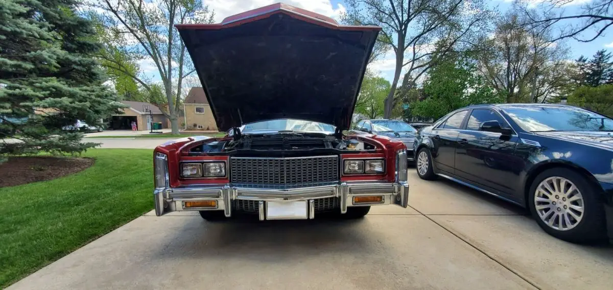 cadillac eldorado red with 11,111 miles, for sale!