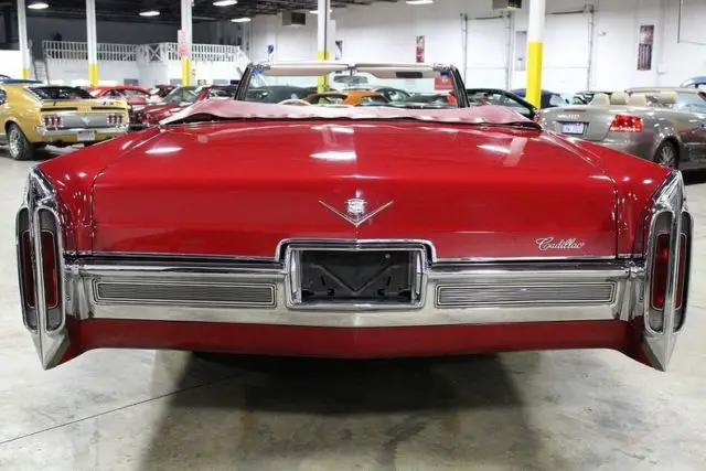 1966 cadillac deville 58877 miles red convertible 429 v8 3 speed automatic