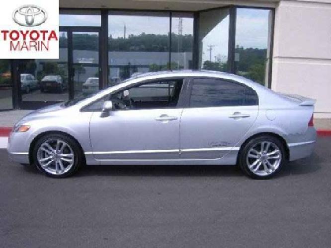 2008 honda civic sdn si 6-speed manual in san rafael, ca