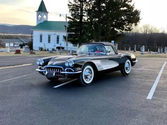 1960 chevrolet corvette *rareblack/red*#smatch283/230hp*automatic*l@@k