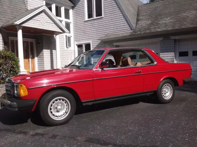 goregous signal red 1982 mercedes benz 300cd turbo