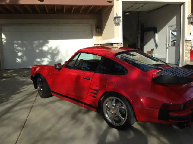 1985 930 turbo, guards red, 3.3 liter motor, 4 speed. full black leather interio