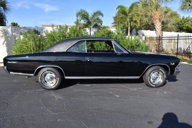 1966 chevrolet chevelle super sport 0 miles black 2 dr 396 375hp 4-speed