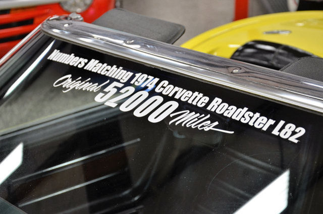 1974 chevrolet corvette convertible 52,459 miles bright yellow convertible 5.7