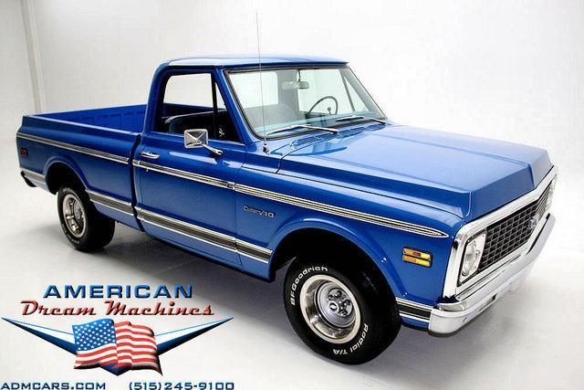 1971 chevy c10 pickup with cst trim newer restoration ps, pb, new gauges