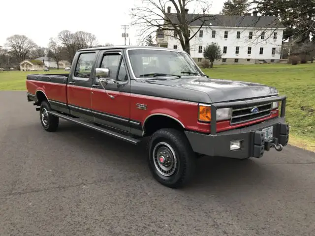1991 ford f-350 xlt lariat crew 7.3l diesel 4x4 only 99,974 actual miles 1-owner