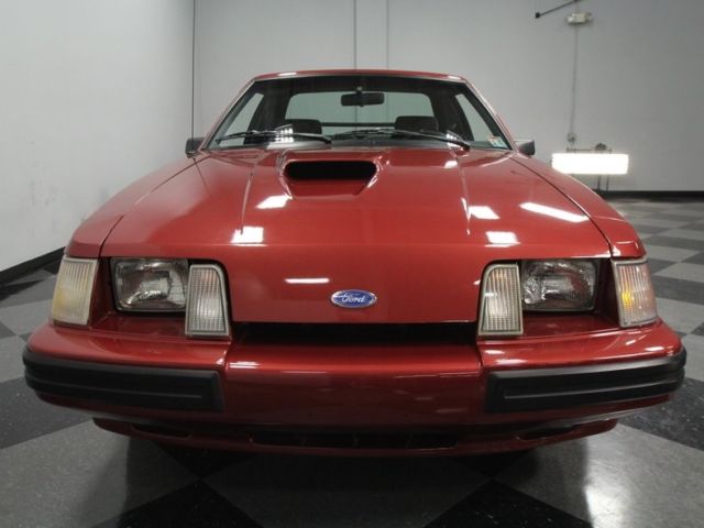 1986 ford mustang svo 77779 miles medium canyon red hatchback 2.3l efi turbo i4