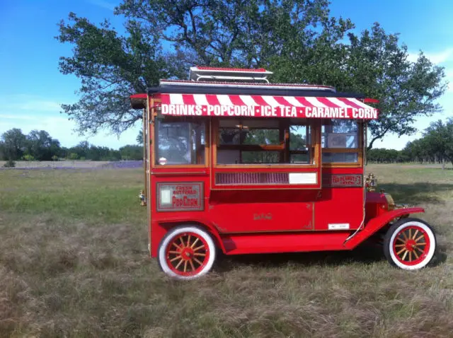 1910 model t replica cretors' popcorn truck