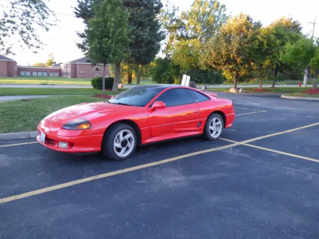 1991 dodge stealth r/t twin turbo dohc awd all wheel steer 3000gt red rare car