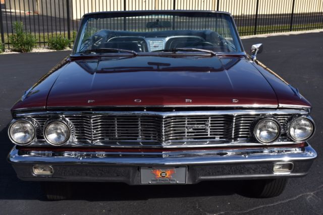 1964 ford galaxie 500 xl convertible 0 burgundy convertible 390 c.i. v8 automati