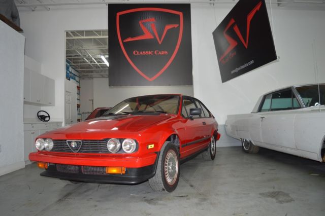 1983 alfa romeo gtv 6 red great deal!