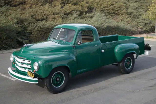 1951 studebaker 3/4 ton no trim field 3146 miles green pickup lwb 3 speed manua