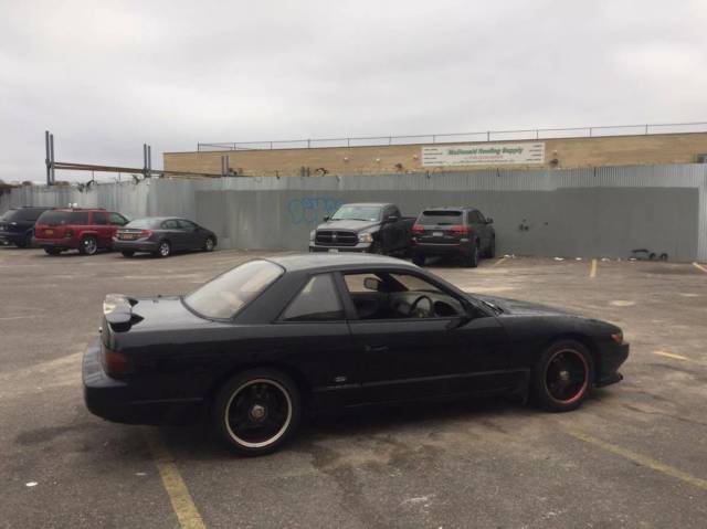 1991 nissan silvia jdm 240sx coupe s13 black sr20 5 speed advan wheels cheap
