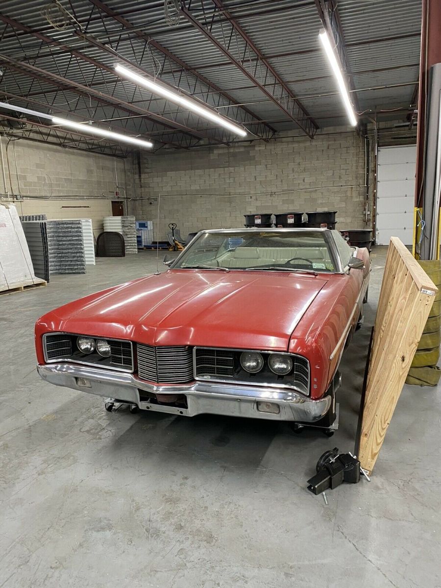 1970 ford galaxie 500 convertible red rwd automatic