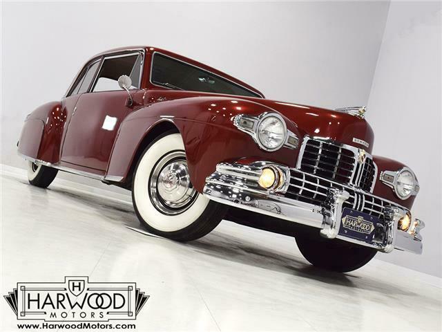 1947 lincoln continental coupe 584 miles burgundy 292 cubic inch v12 3-speed m