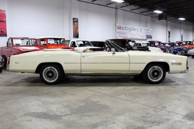 1976 cadillac eldorado 6226 miles cream convertible 500 v8 3 speed automatic