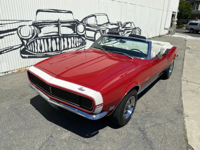 1968 chevrolet camaro 5461 miles red convertible