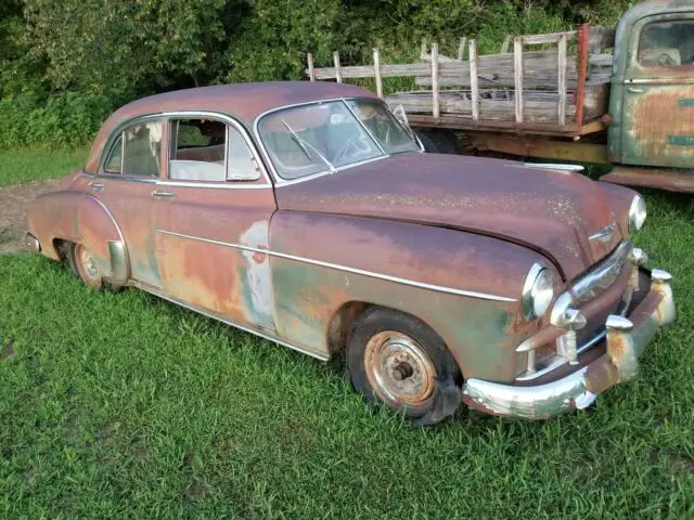 1950 chevy deluxe 4-door sedan - patina - accessories